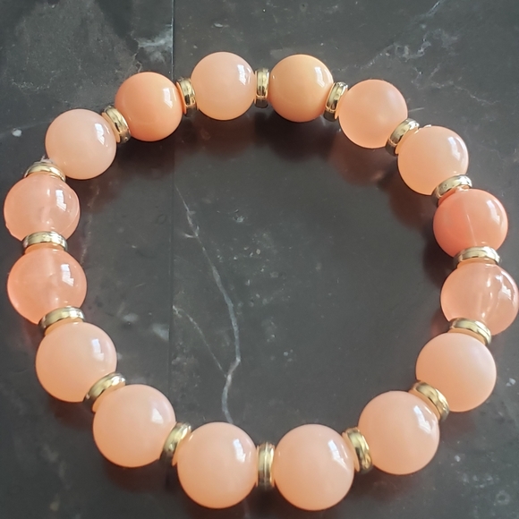 Orange Color Bead Bracelet - Picture 3 of 4